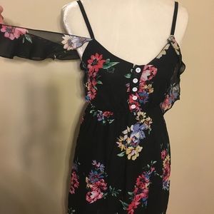 Off Shoulder Floral Maxi Dress